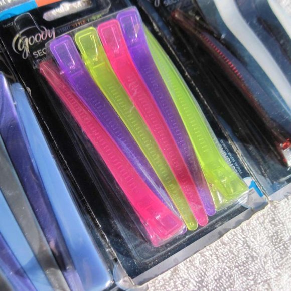 6 Goody Plastic 4 1/2" Sectioning Hair Clips Allergy Fasten Section Secure 2012 - Picture 2 of 16
